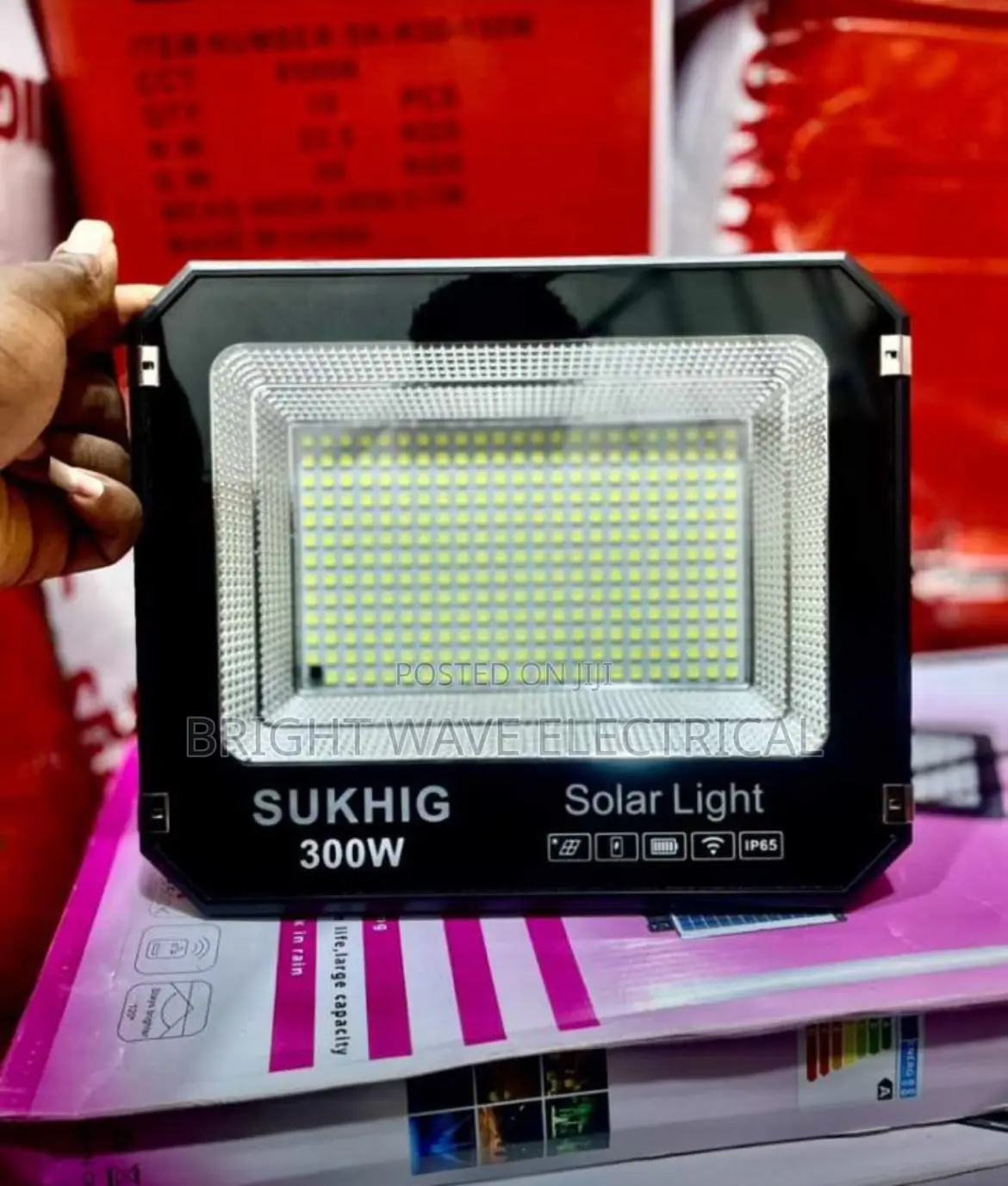 SUKHIG 300wt Solar Flood Light