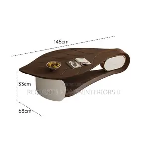 Leaf Sculptural Walnut Coffee Table