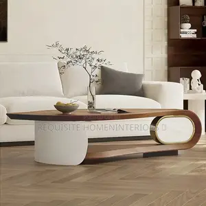 Leaf Sculptural Walnut Coffee Table