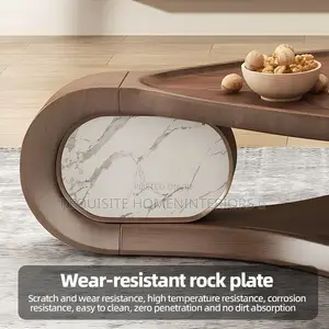 Leaf Sculptural Walnut Coffee Table