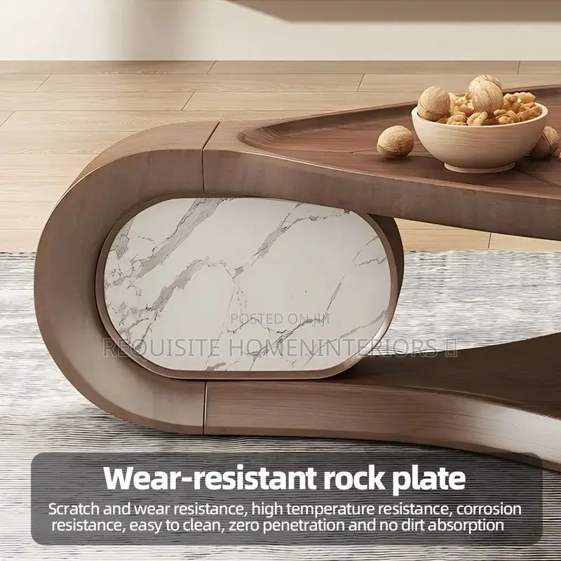 Leaf Sculptural Walnut Coffee Table