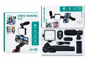 Video Making Kit (Social Media) Mic Led Tripod Remote Control