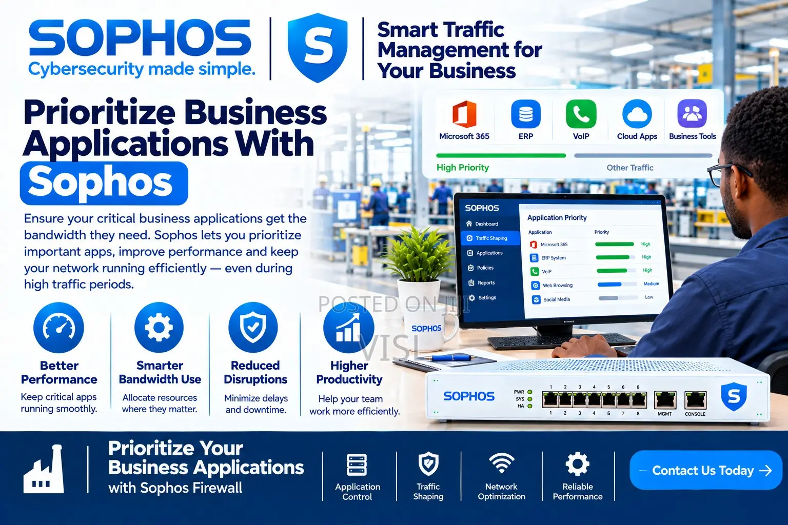 Prioritize Business Applications With Sophos