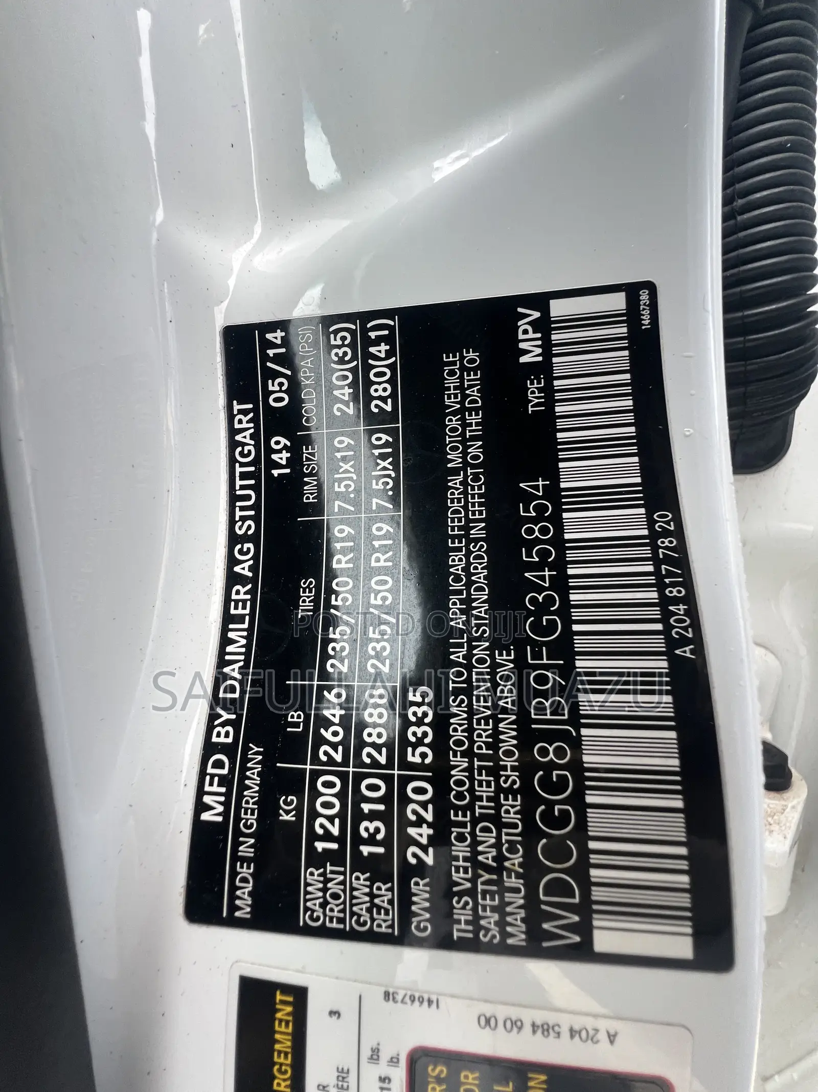 Mercedes-Benz GLK-Class 2014 White