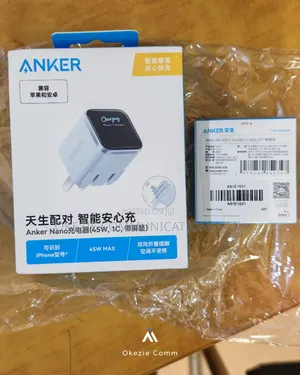 Anker 45w Charger With Display + USB-C Cable (A121d)