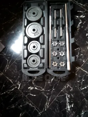 Adjustable Dumbbells and Barbell 50kg Gym Set