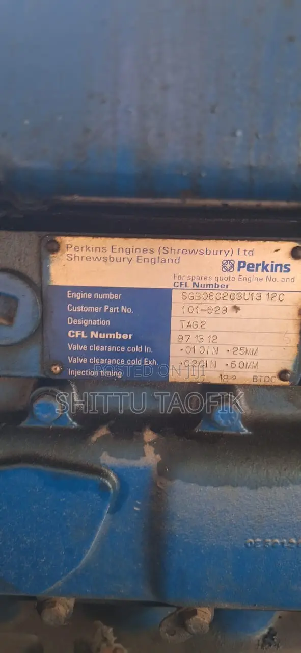Perkins Diesel Generator TAG2 – Used Generator Set
