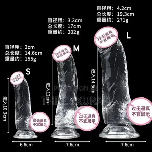 Transparent Clear Medium Sized Dildo