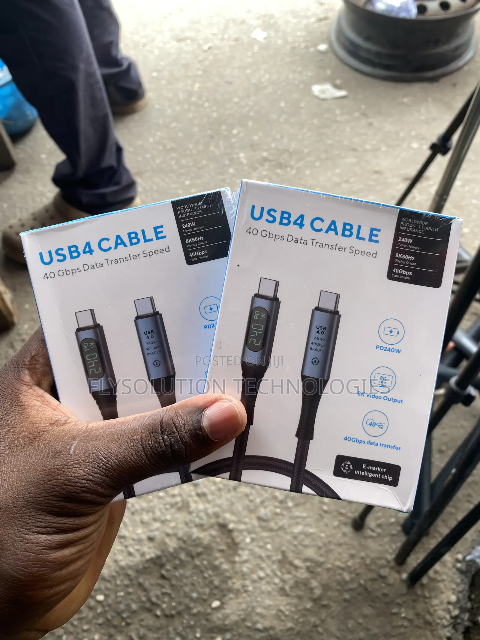 High Performance PD 240W USB4 Type-C to Type-C Cable 40Gbps