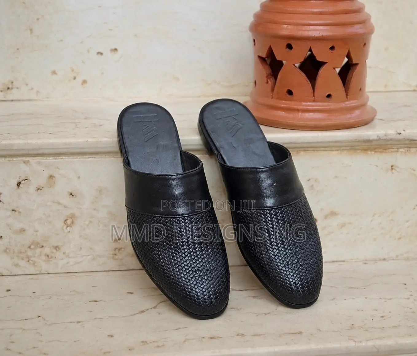 MMD Shadow of Kano Men's Black Mules