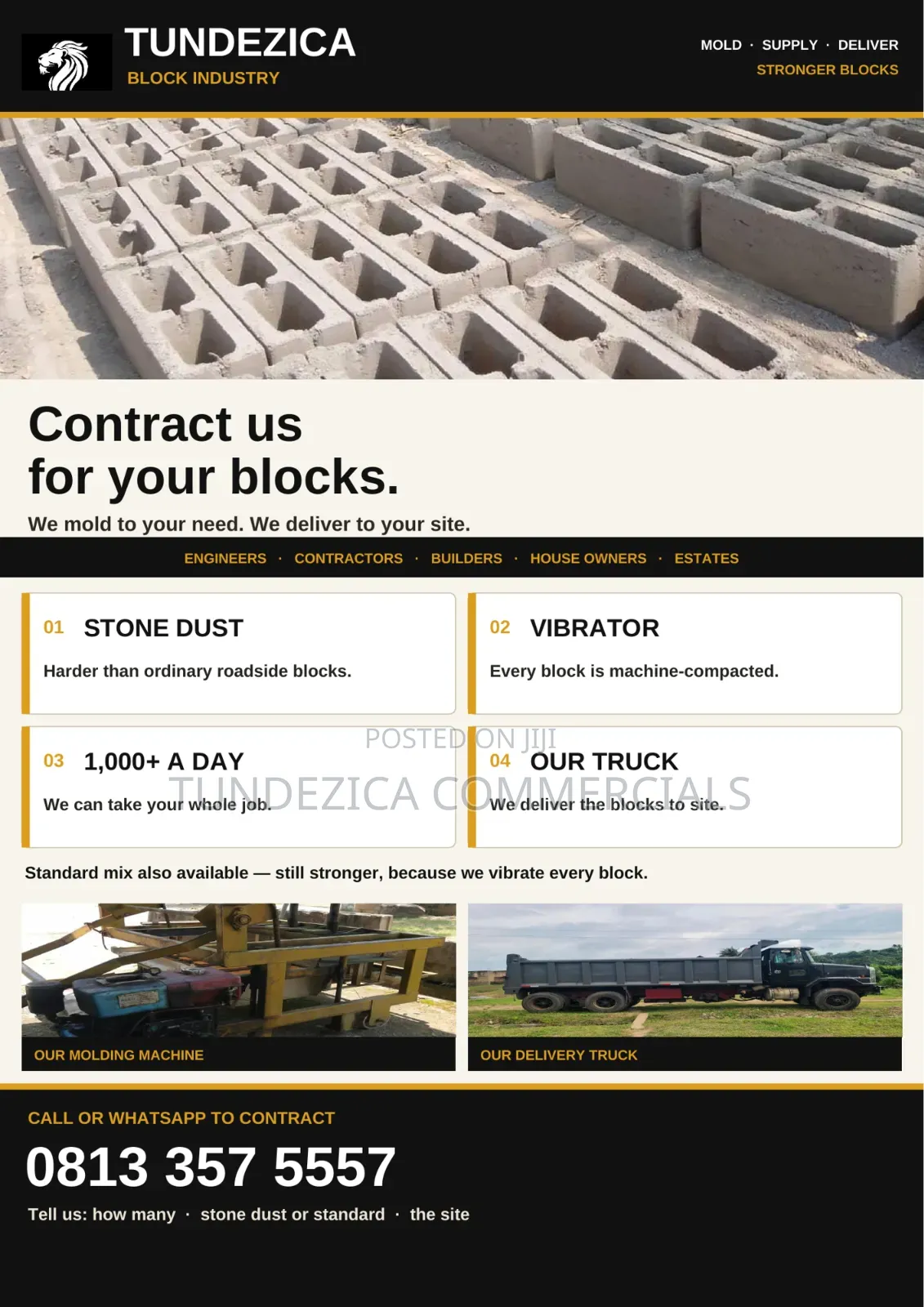 Contract Block Molding & Supply