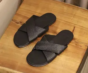 MMD Valor Slides Men's Black Cross-Strap Slides