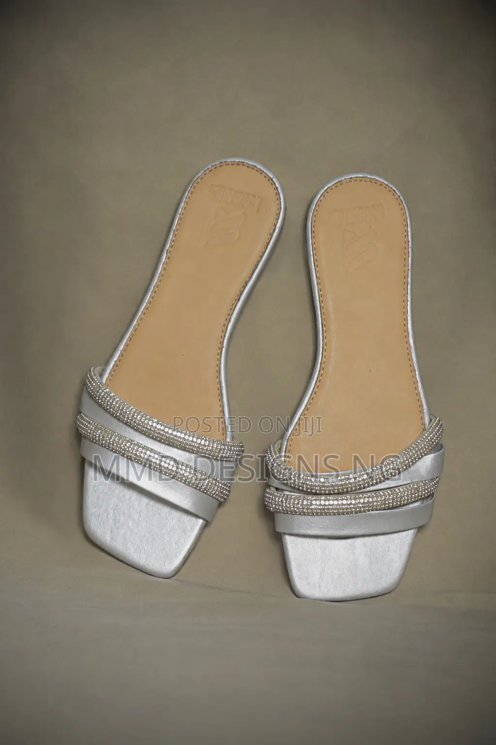 MMD Luna Glint Silver Women's Slides