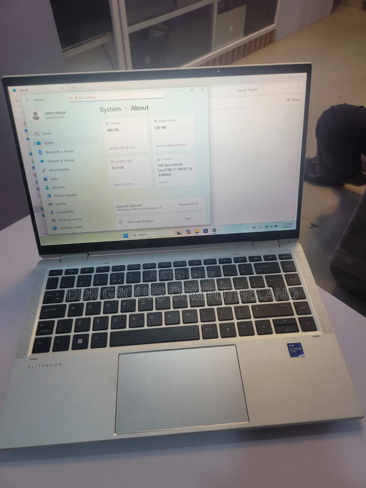 Laptop HP EliteBook 1040 G8 32GB Intel Core Ultra 7 SSD 512GB