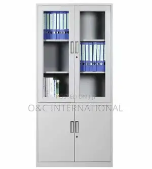Half Glass Metal Cabinet