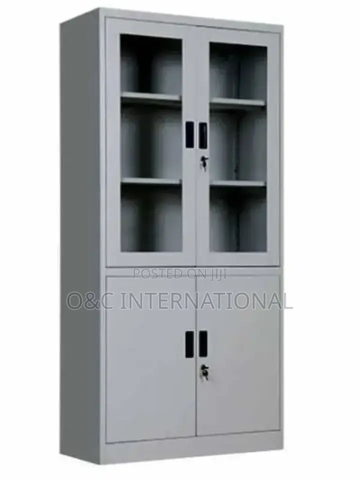 Half Glass Metal Cabinet