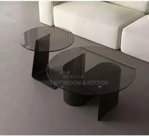 Obsidian Glass Center Table
