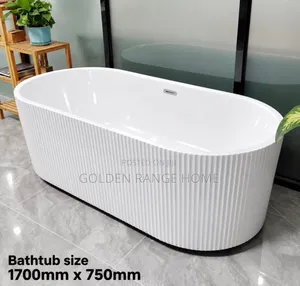 Premium 75x170cm Acrylic White Bathtub