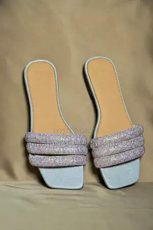 MMD Frosted Grace Women's Glitter Slides Size 39