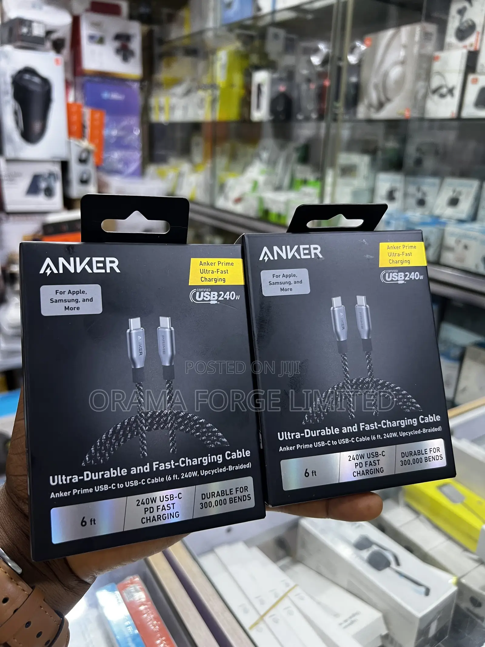 Original Anker Prime 240W USB-C to USB-C Cable (6 Ft)