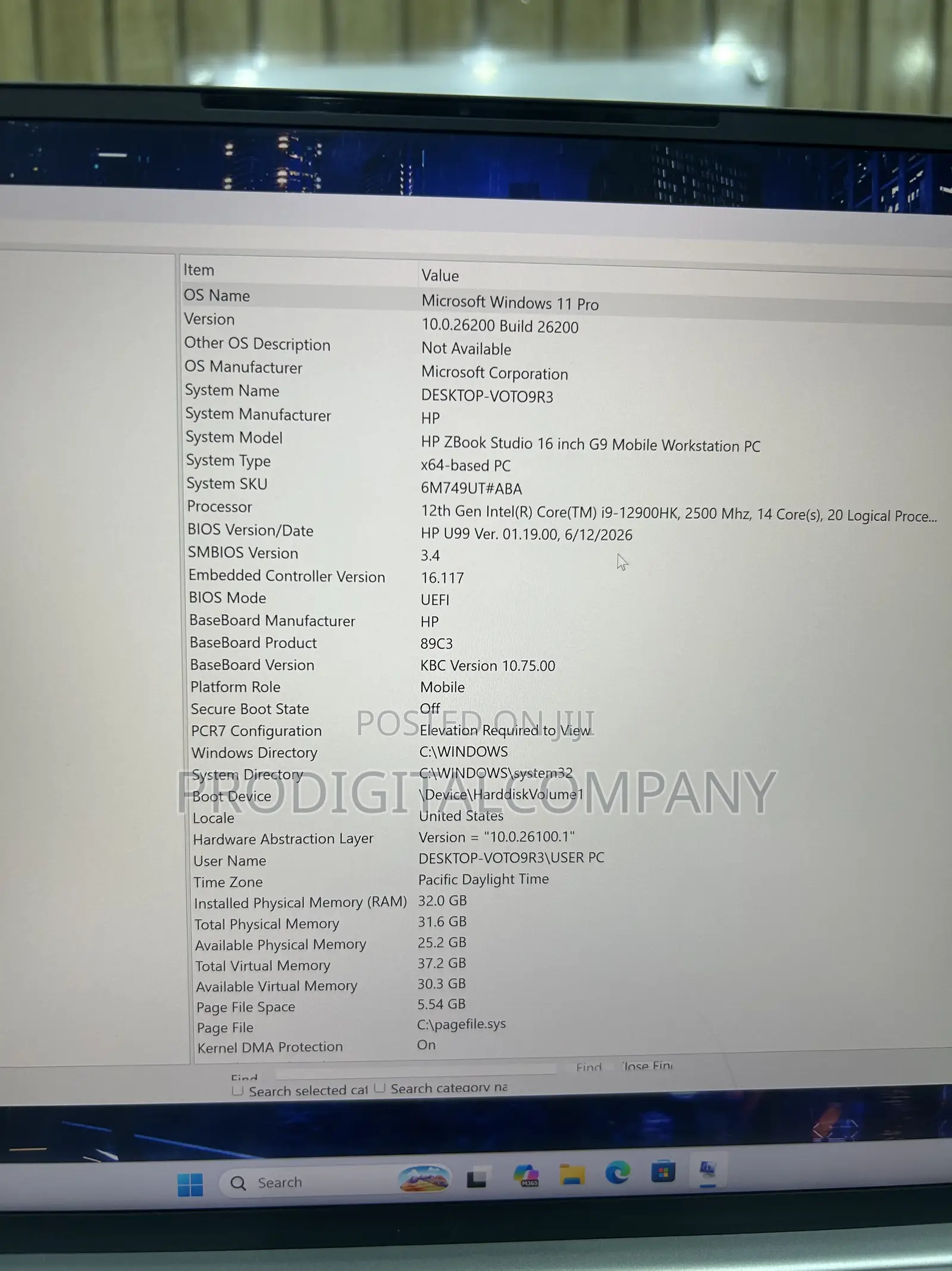 Laptop HP ZBook Studio 32GB Intel Core i9 SSD 1T