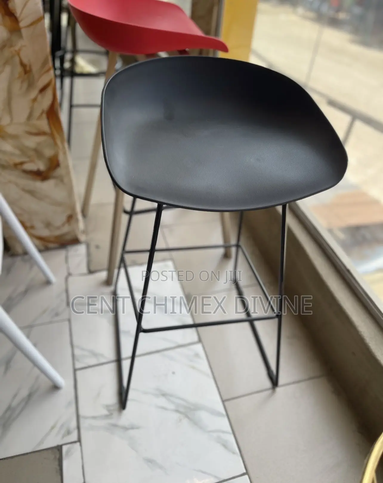 Iron Frame Bar Stool
