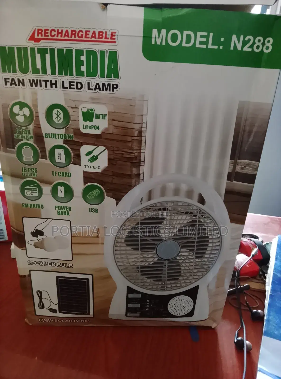 Solar Rechargeable Fan