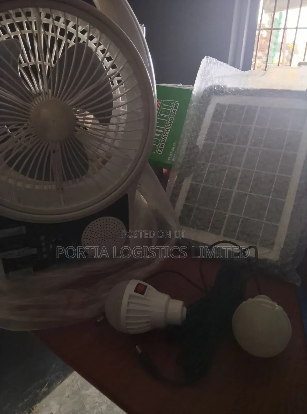 Solar Rechargeable Fan