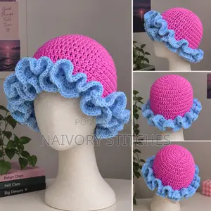 Crochet Ruffle Hat