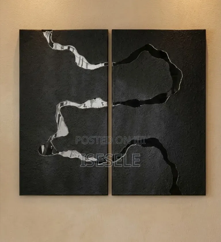 Black Elegant Textured Arts