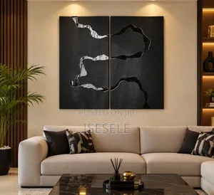 Black Elegant Textured Arts