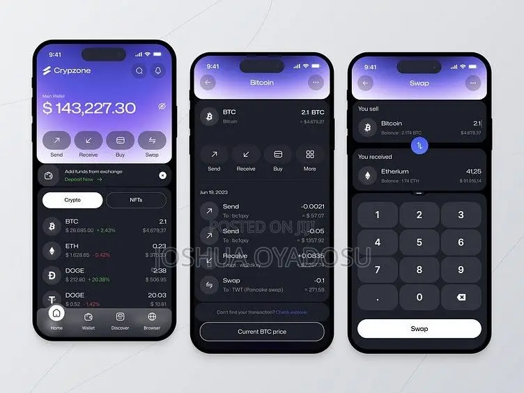 I Will Design a Professional Crypto, Web3 & Blockchain UI/UX