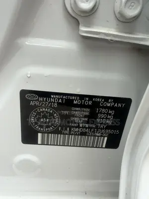 Hyundai Elantra SE 2018 White