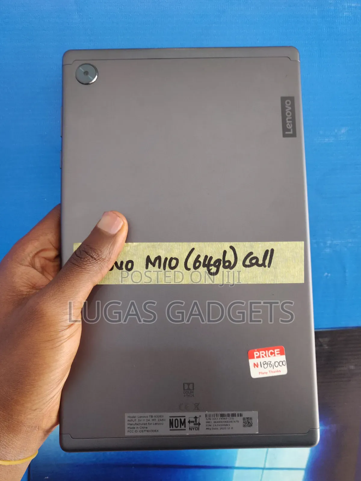 Lenovo Tab M10 64 GB Black
