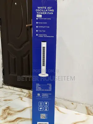 MAXI TOWER FAN,White, Powerful Quite cooling.payment on Delivery