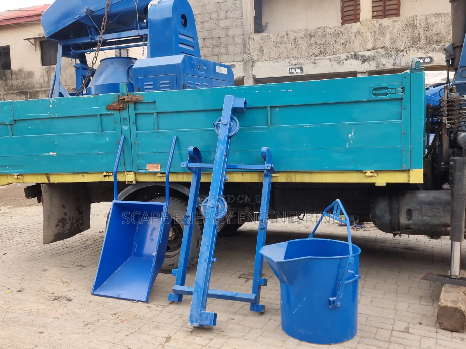 Concrete Mixer Self Loader With Lifting Hoist Barrow