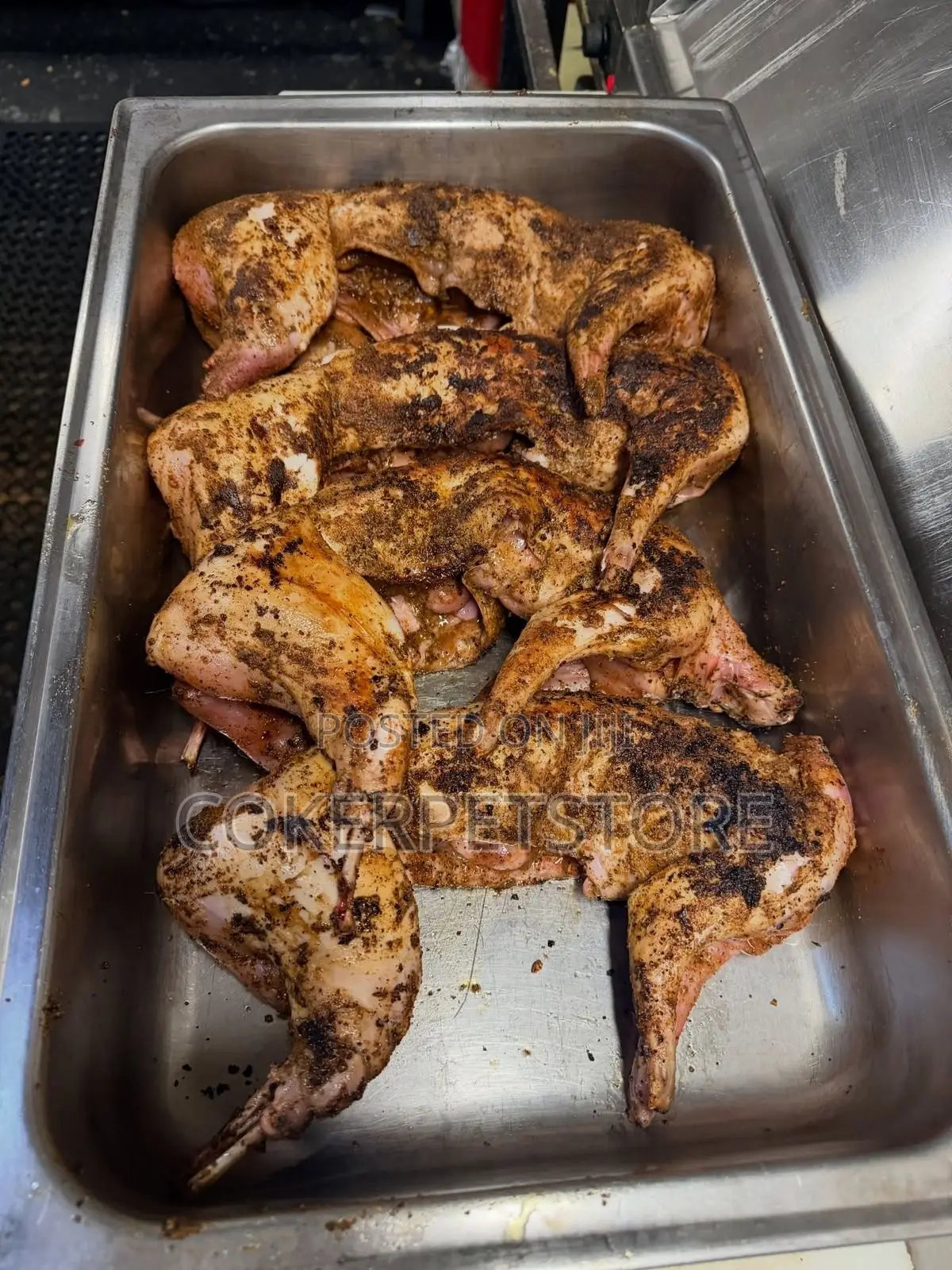 Freshly Smoked Rabbit Meat