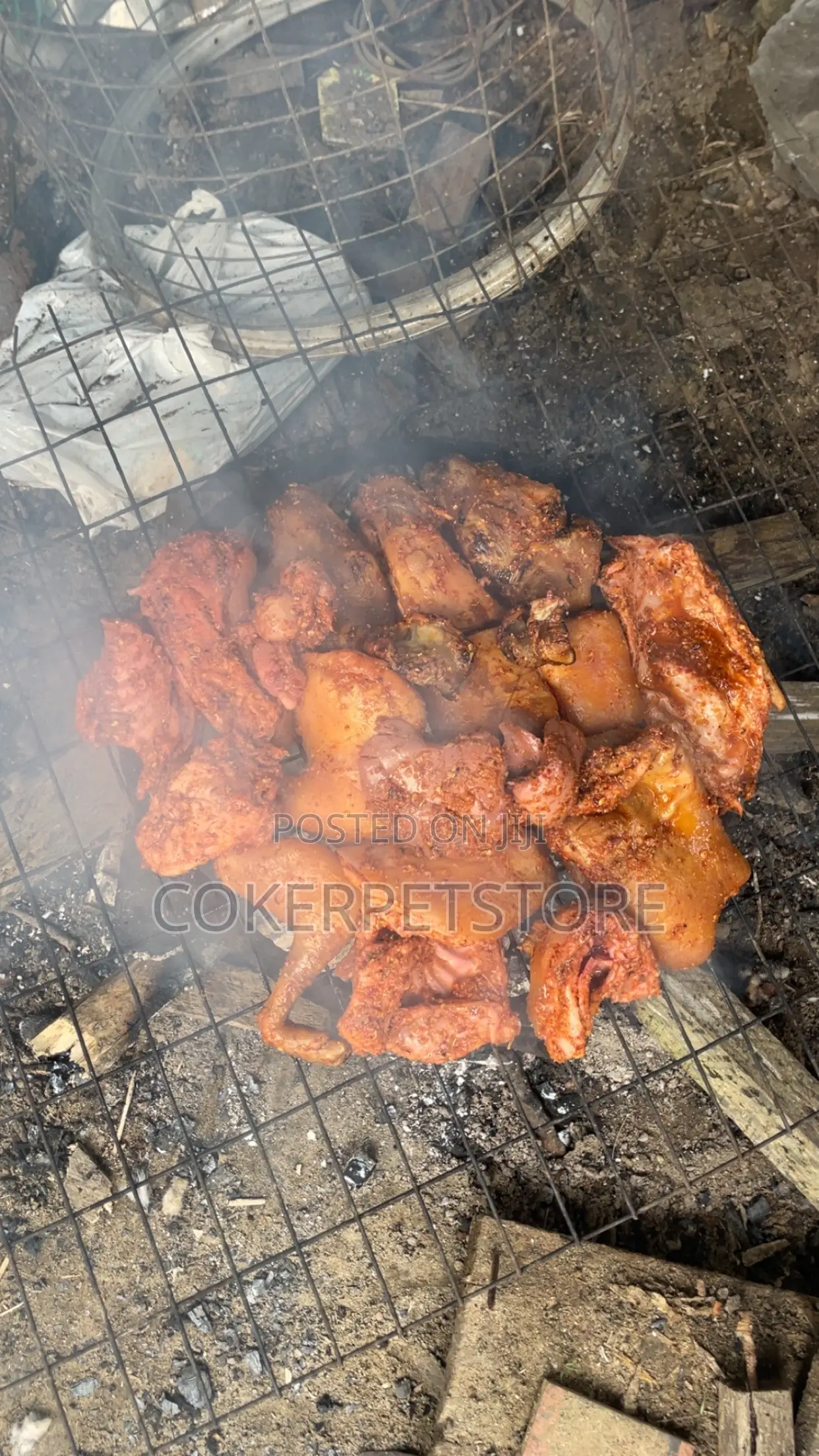 Freshly Smoked Rabbit Meat