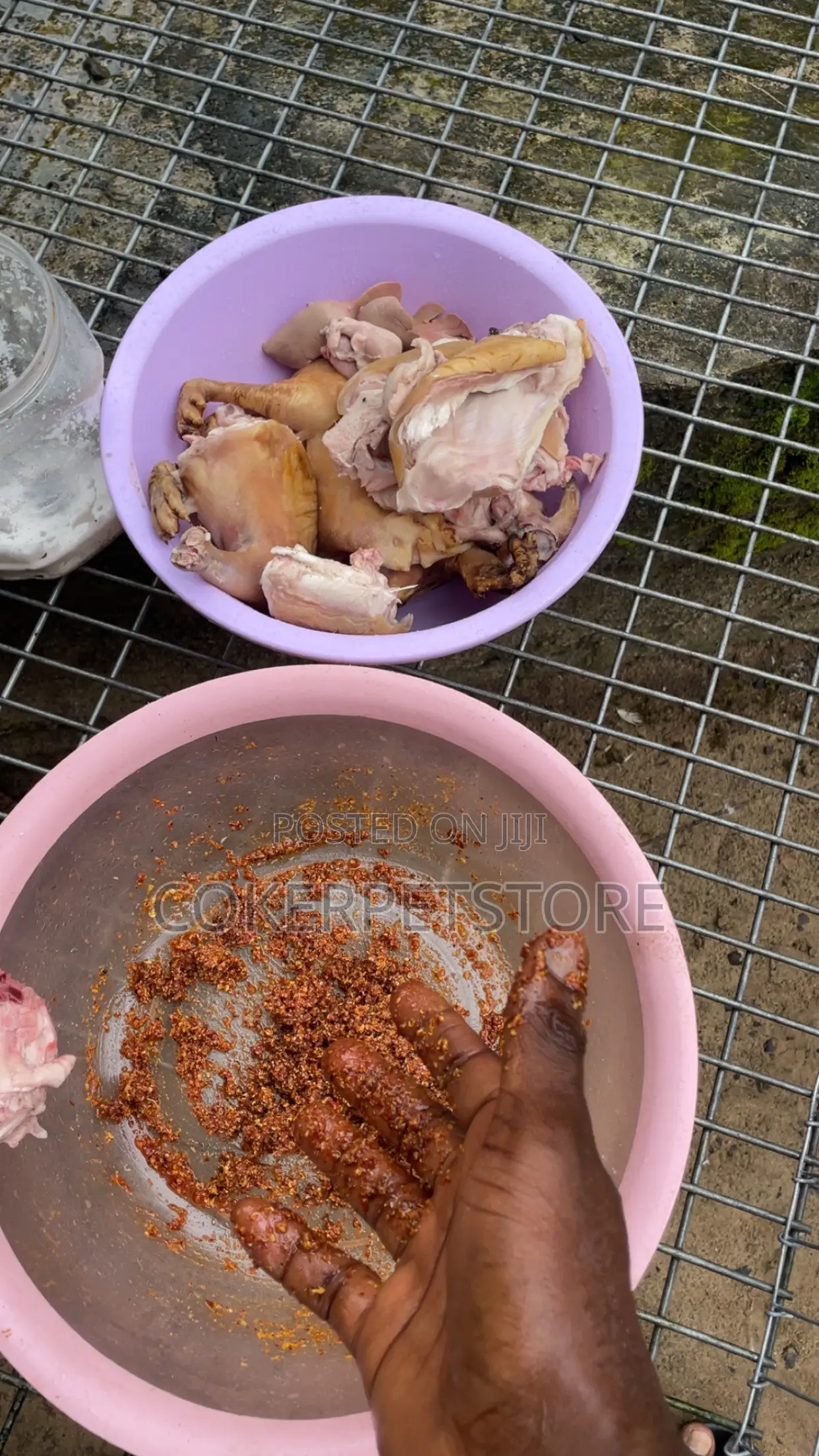 Freshly Smoked Rabbit Meat