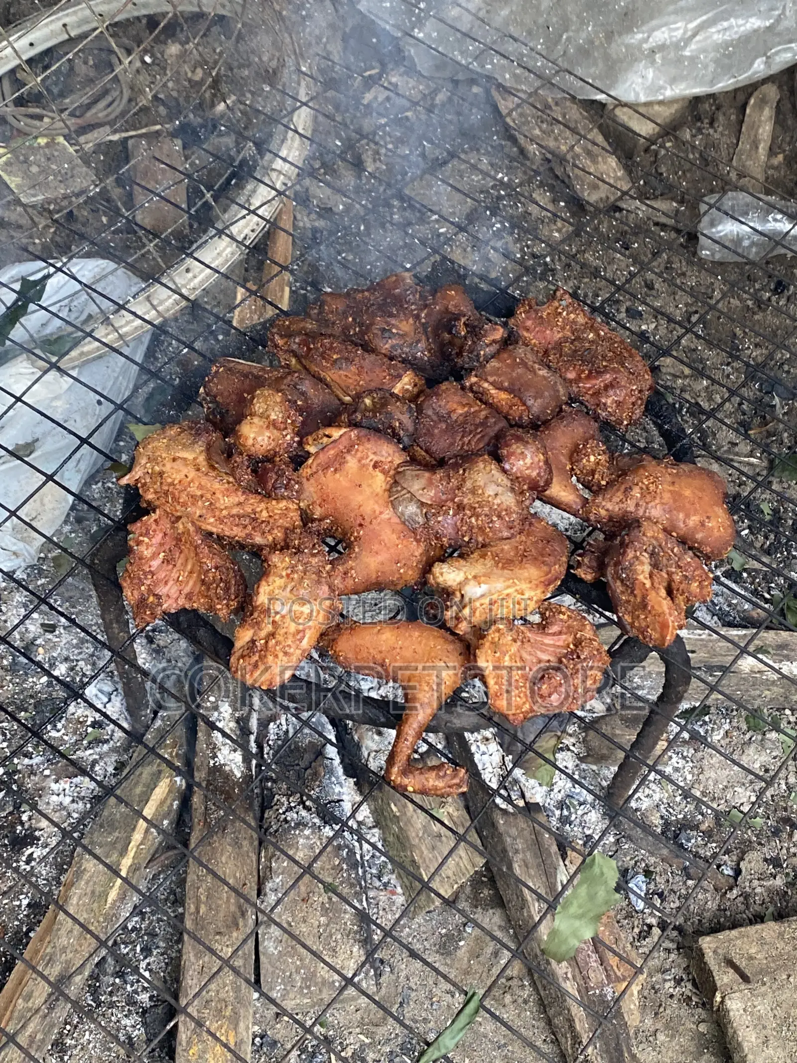 Freshly Smoked Rabbit Meat