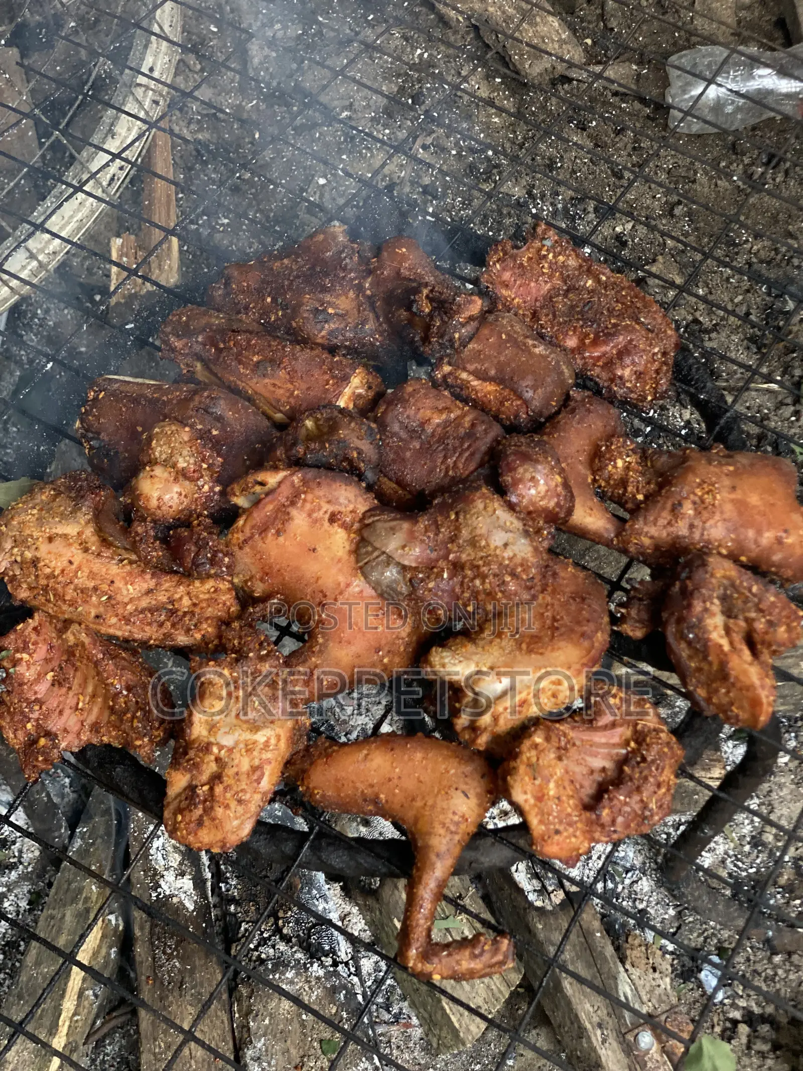 Freshly Smoked Rabbit Meat
