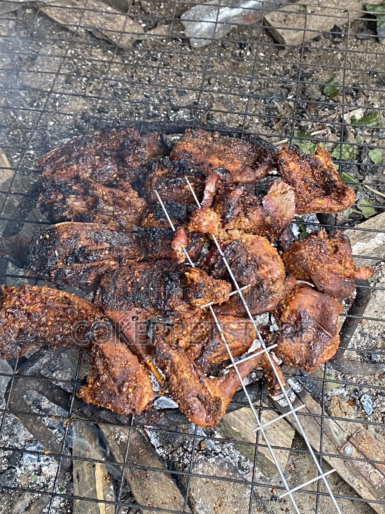 Freshly Smoked Rabbit Meat