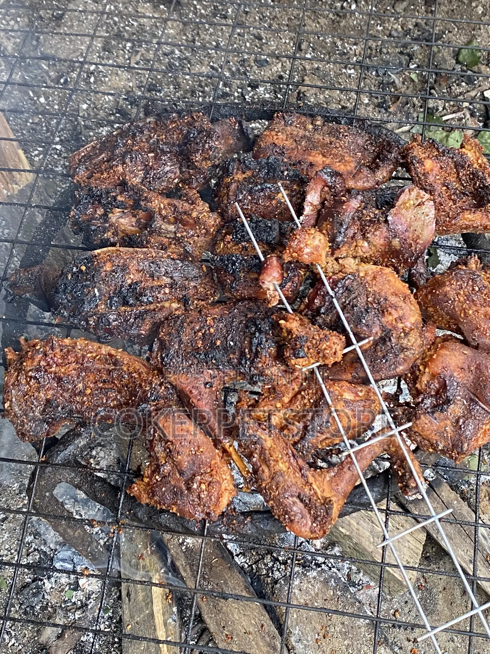 Freshly Smoked Rabbit Meat