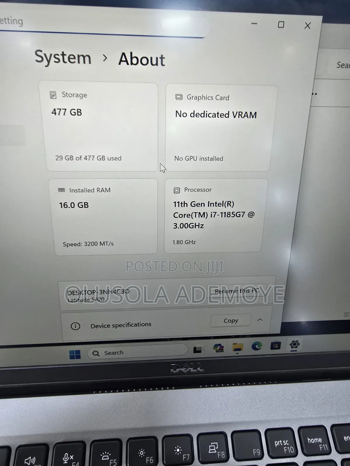 Laptop Dell Latitude 5420 16GB Intel Core i7 SSD 512GB