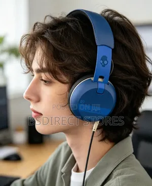 Skullcandy Grind on-Ear Headphones With Built-in Mic, Blue