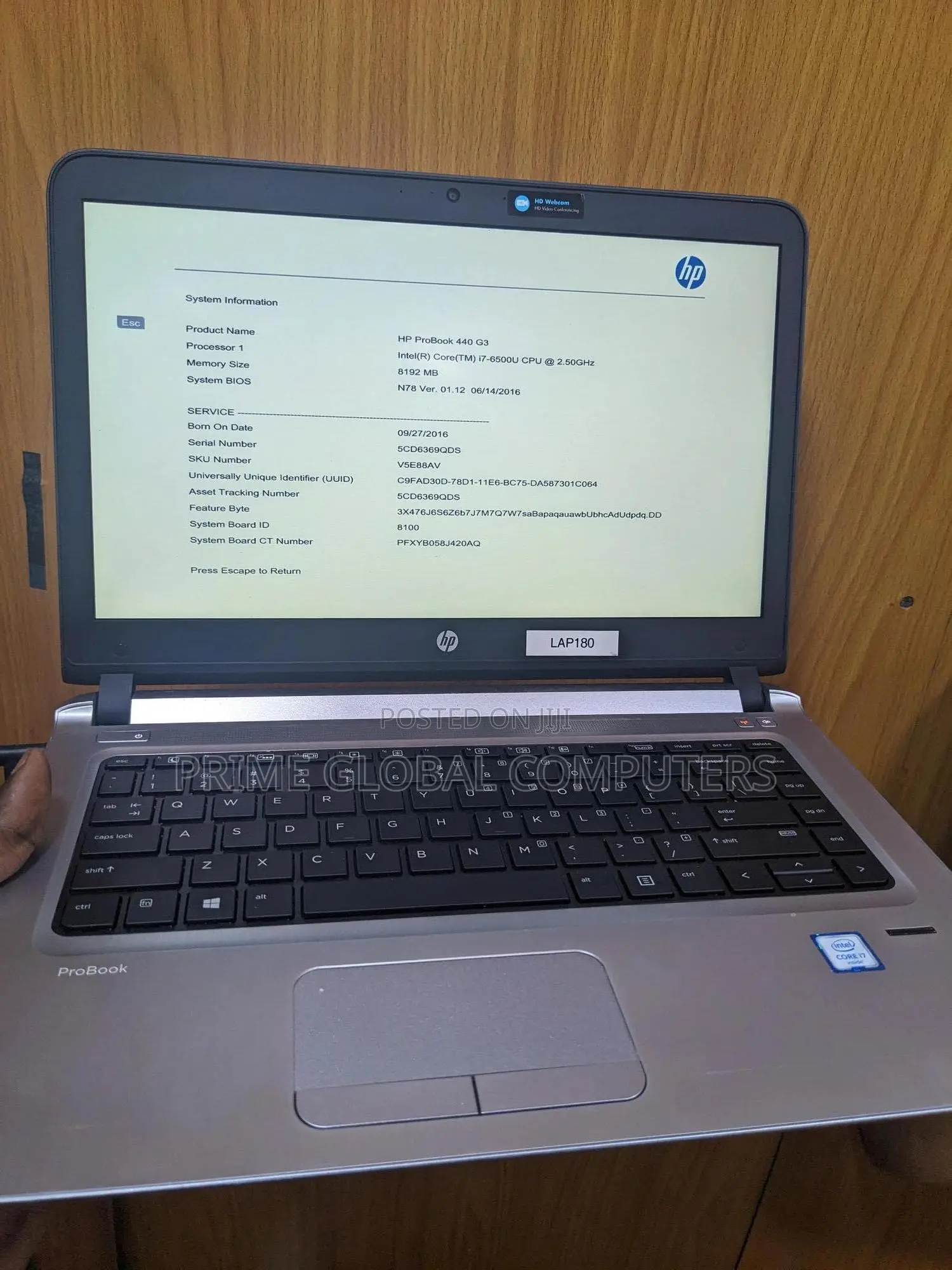 Laptop HP ProBook 440 G3 8GB Intel Core i7 HDD 500GB