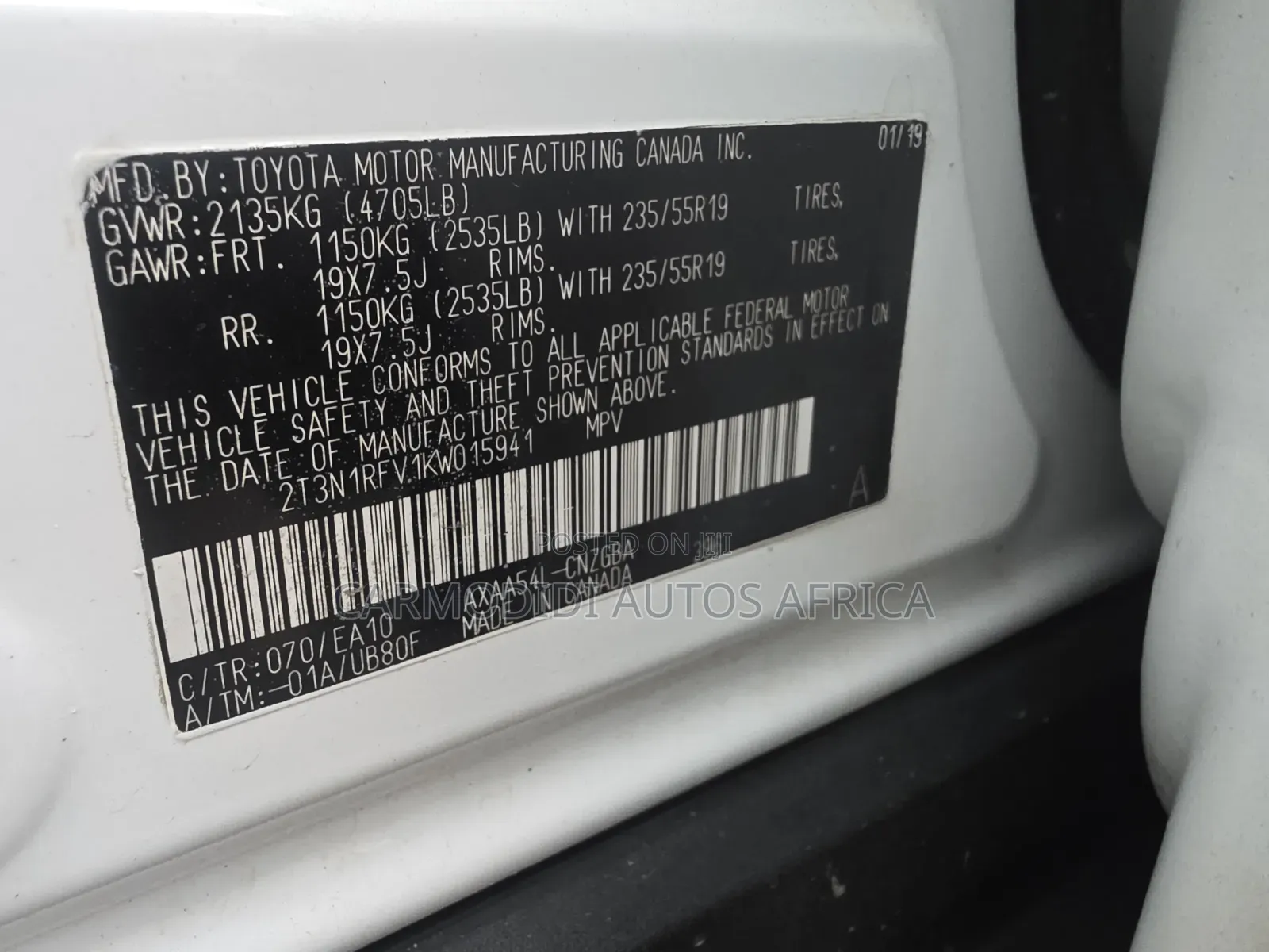 Toyota RAV4 2019 White