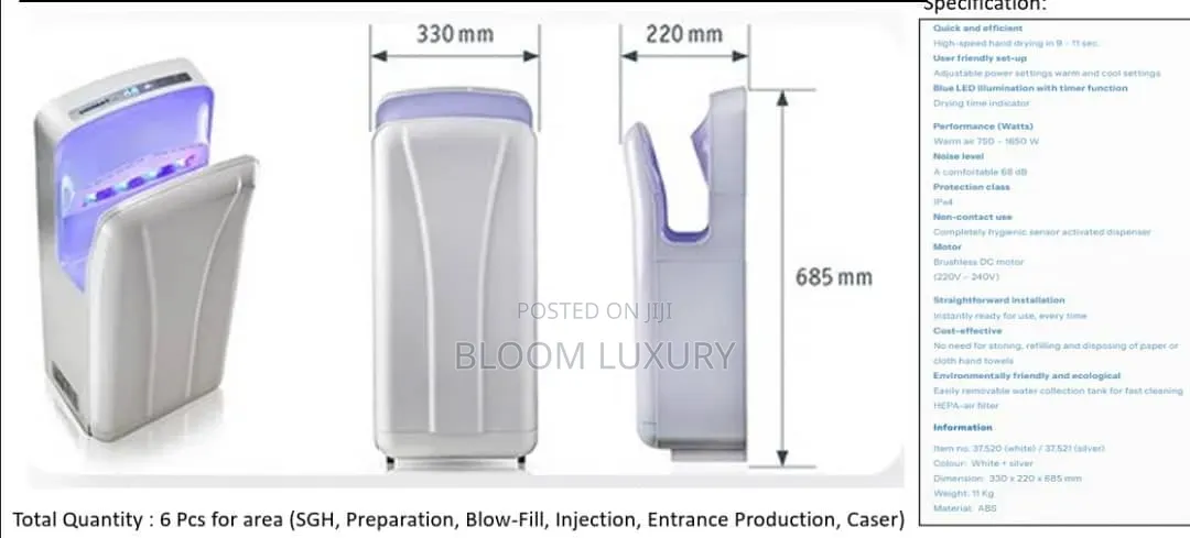 Industrial Hand Dryer Available