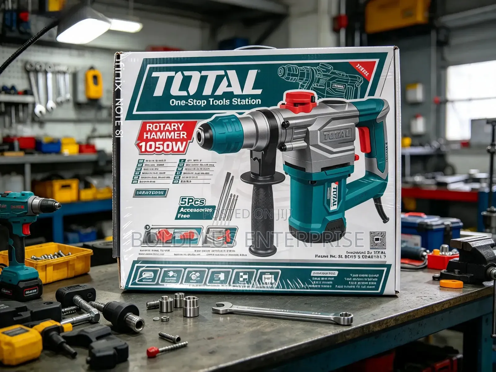 1050 Watts Total 28mm Rotary Hammer Machine