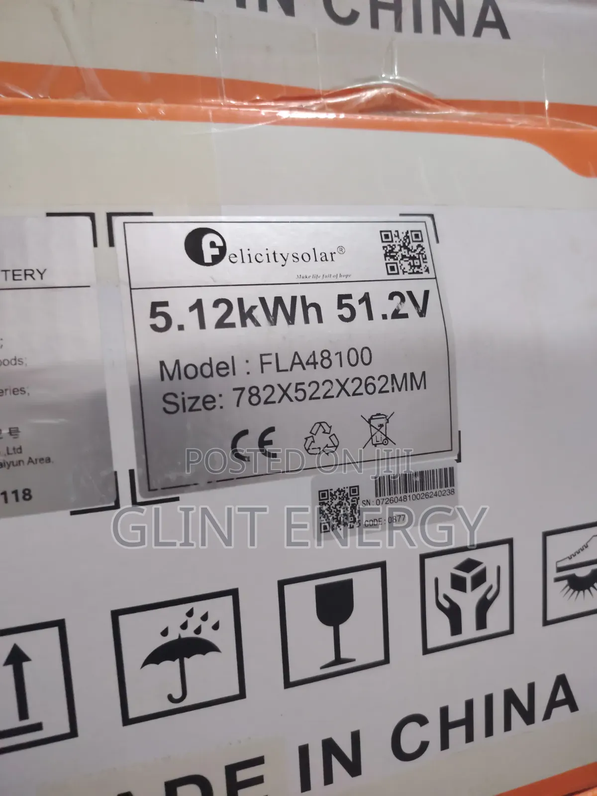 5kwh 51.2v Felicity Lithium Battery